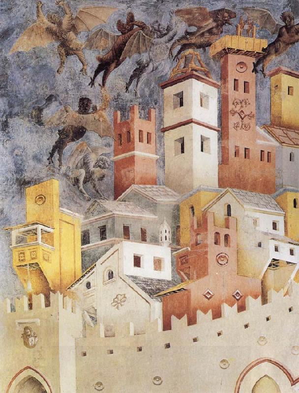 GIOTTO di Bondone The Devils Cast our of Arezzo China oil painting art